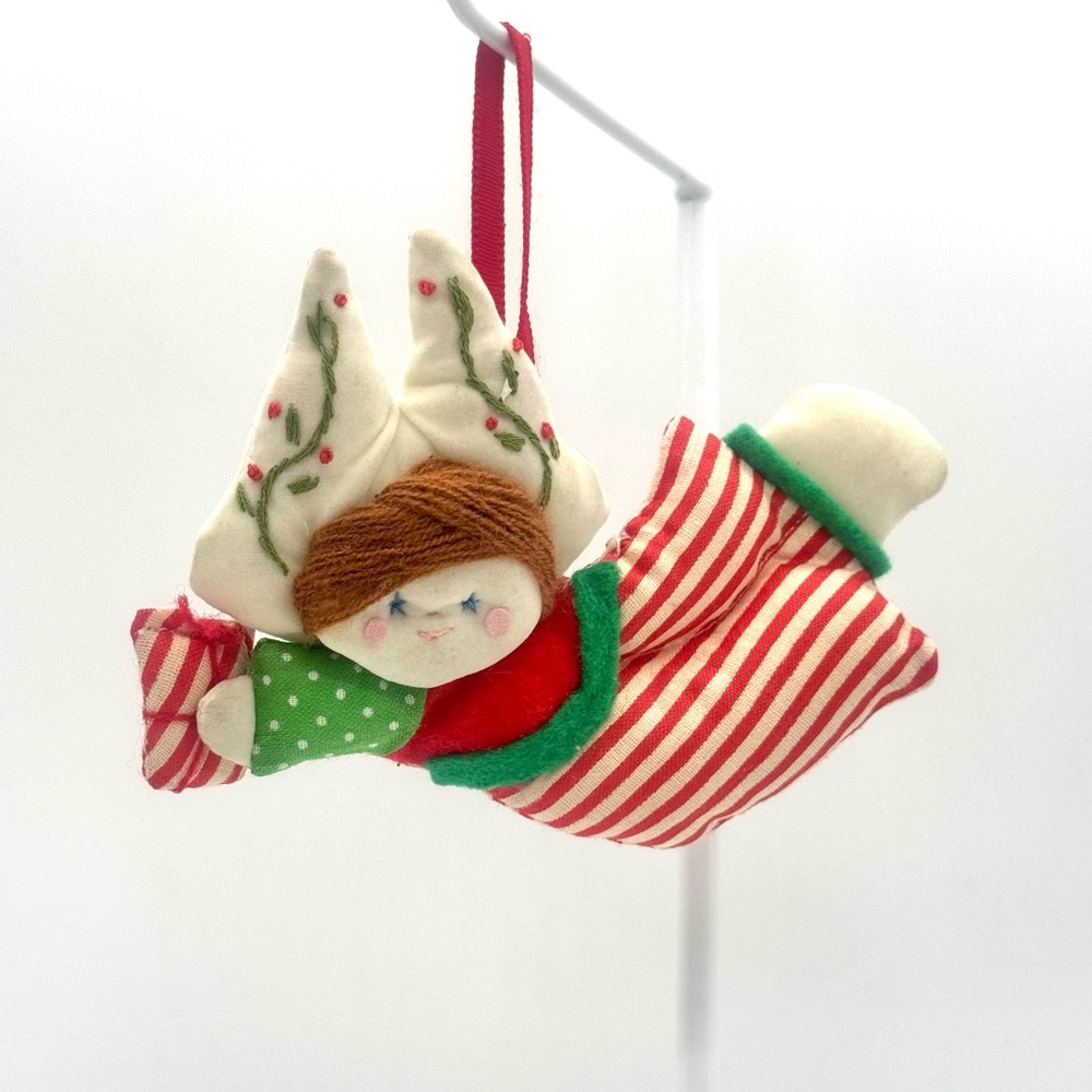 ANGEL PILLOW HANDMADE VINTAGE ORNAMENT
